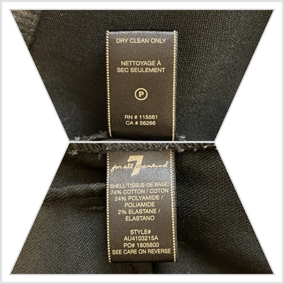 💕Very Sharp Looking 7 For All Mankind Black Wax Coated Moto Jacket💕 - Picture 10 of 13